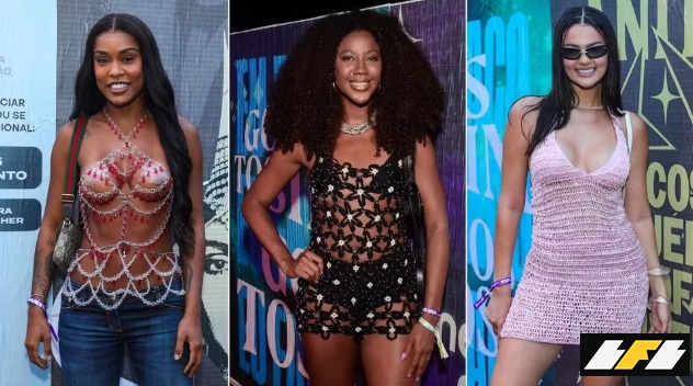 Famosas apostam em looks ousados para ensaio da Anitta, no Rio de Janeiro