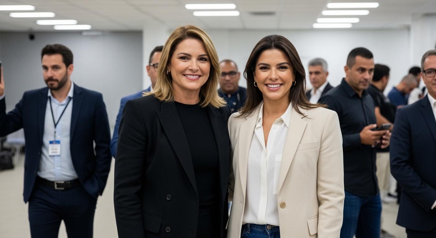 Graphic illustration of Meta crackdown on celeb bait scams in Brazil.