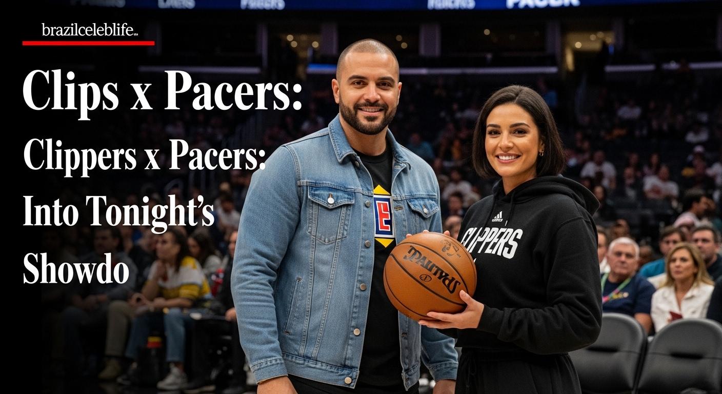 Pacers vs Clippers game action in an arena