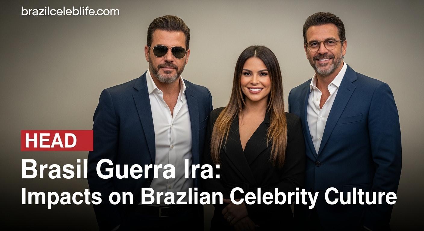 Brazilian celebrities reflect on global conflict and media narratives around brasil guerra ira.